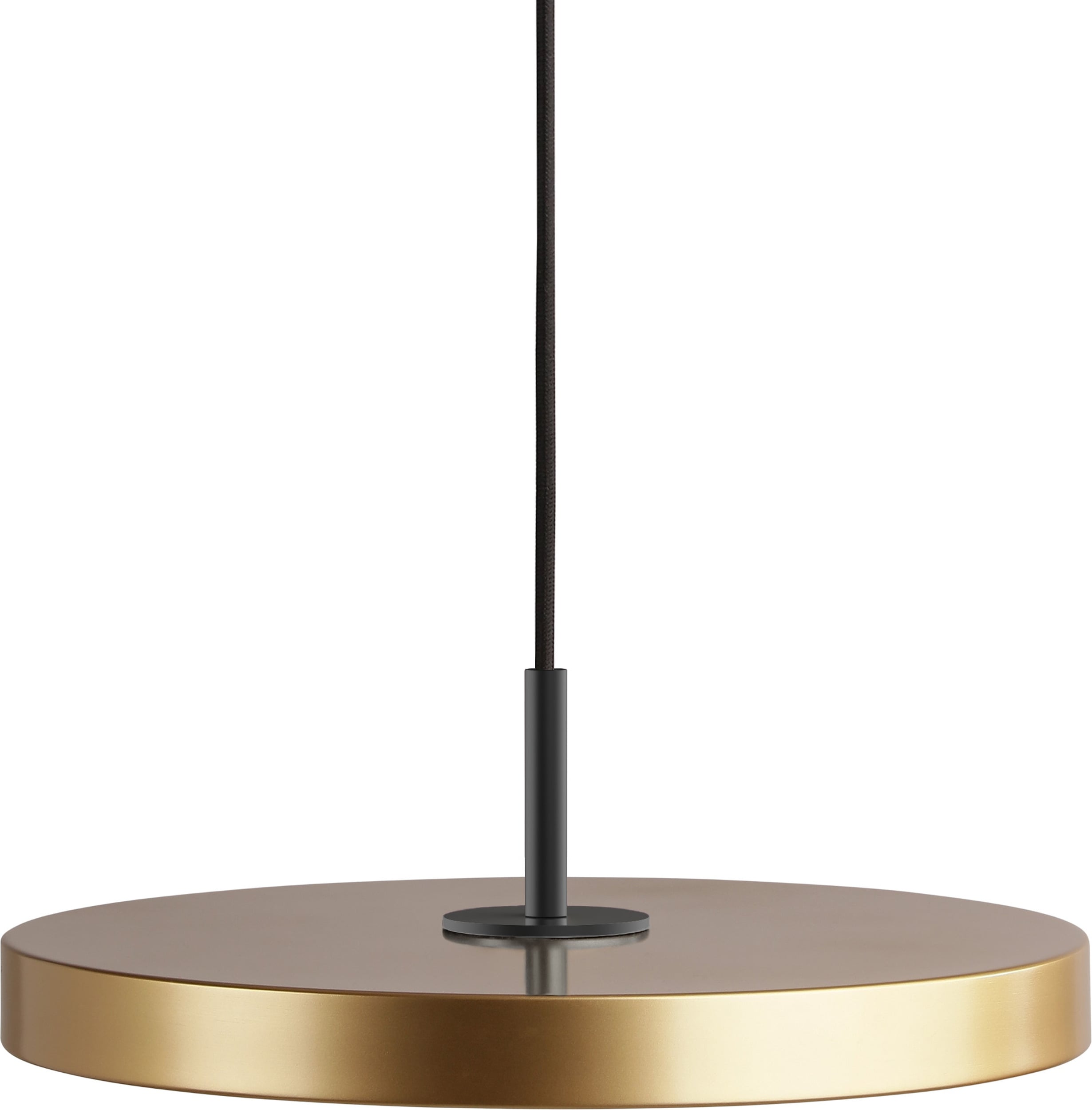Lampa wisząca Asteria Mini złota z czarnym mocowaniem