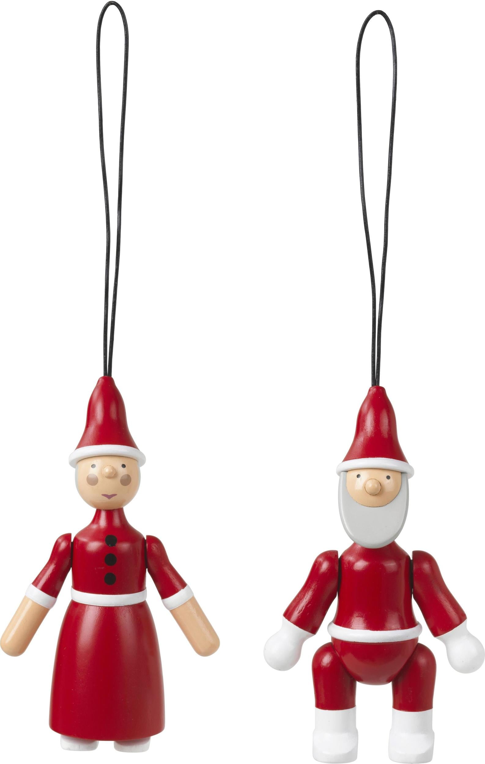 Ozdoby choinkowe Kay Bojesen Santa Claus and Santa Clara 2 el.