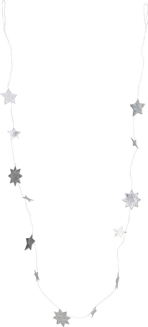 Girlanda Stars 200 cm srebrna