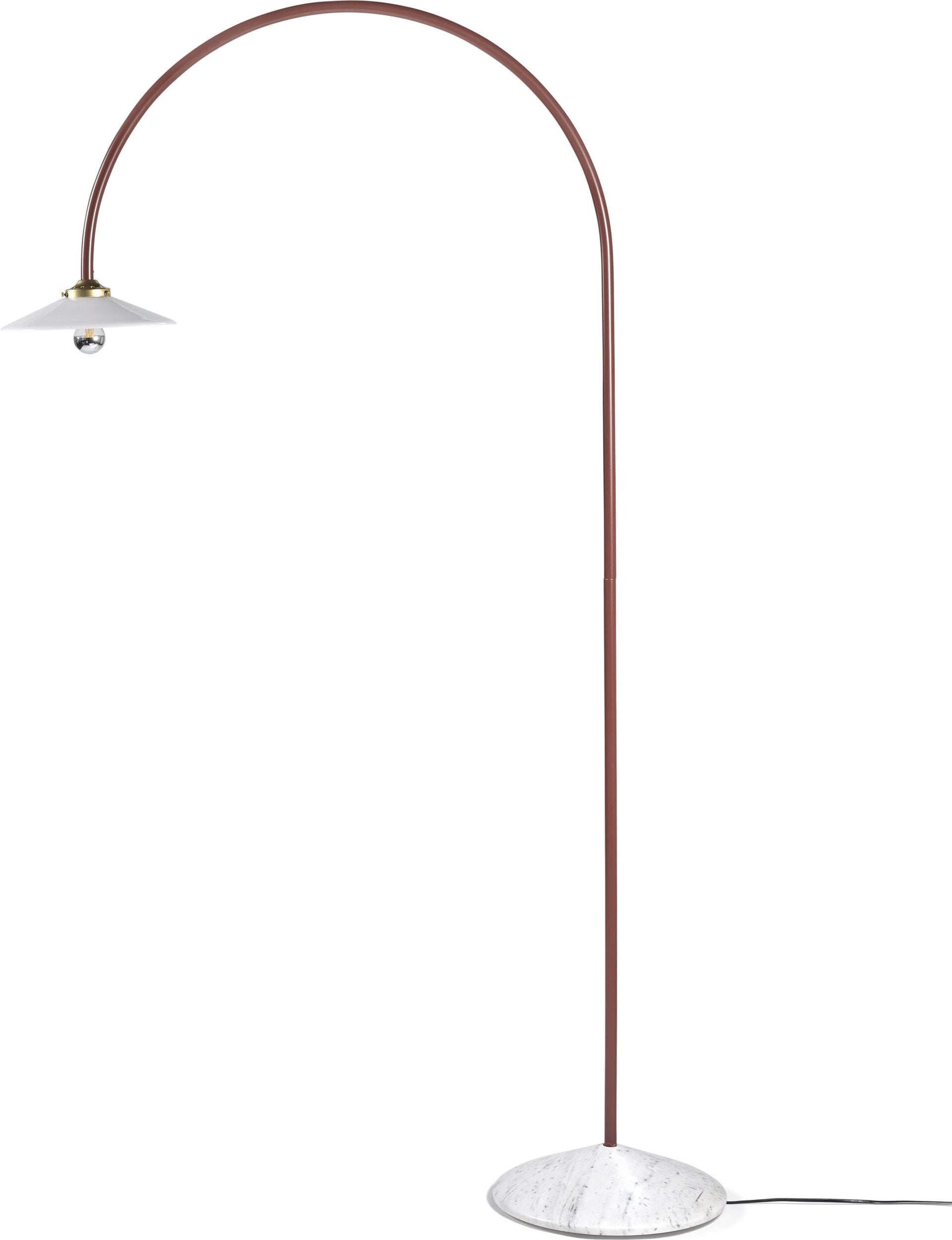 Lampa stojąca Marble No2 172 cm bordowa