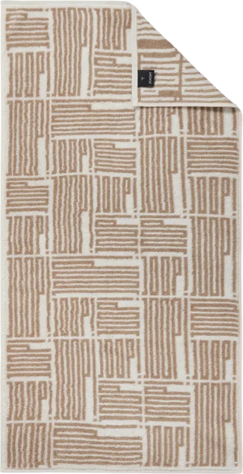 Ręcznik kąpielowy Bars Allover 50 x 100 cm kremowy