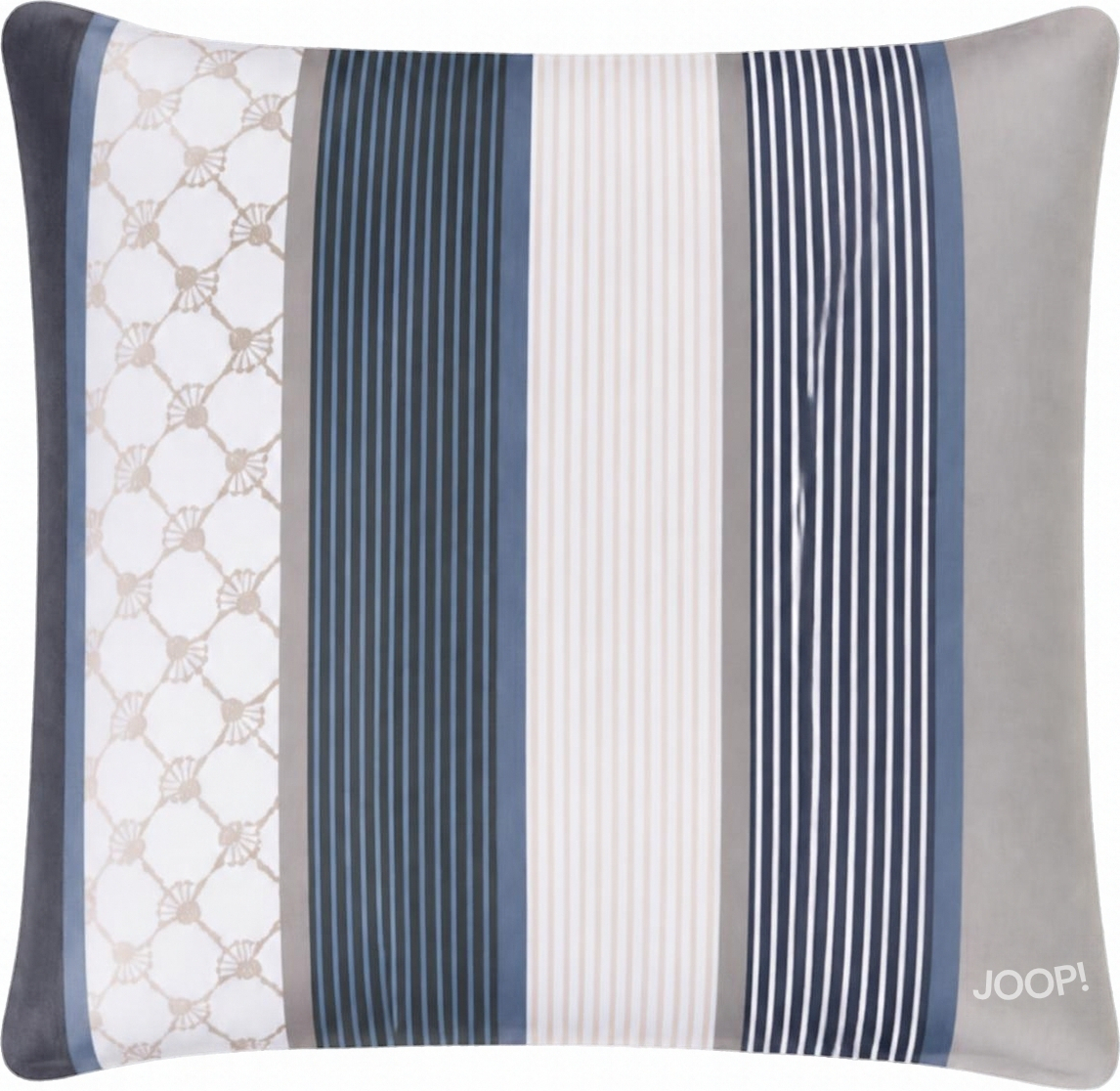 Poszewka na poduszkę Cornflower Stripes 40 x 80 cm deep coal z bawełny satynowej