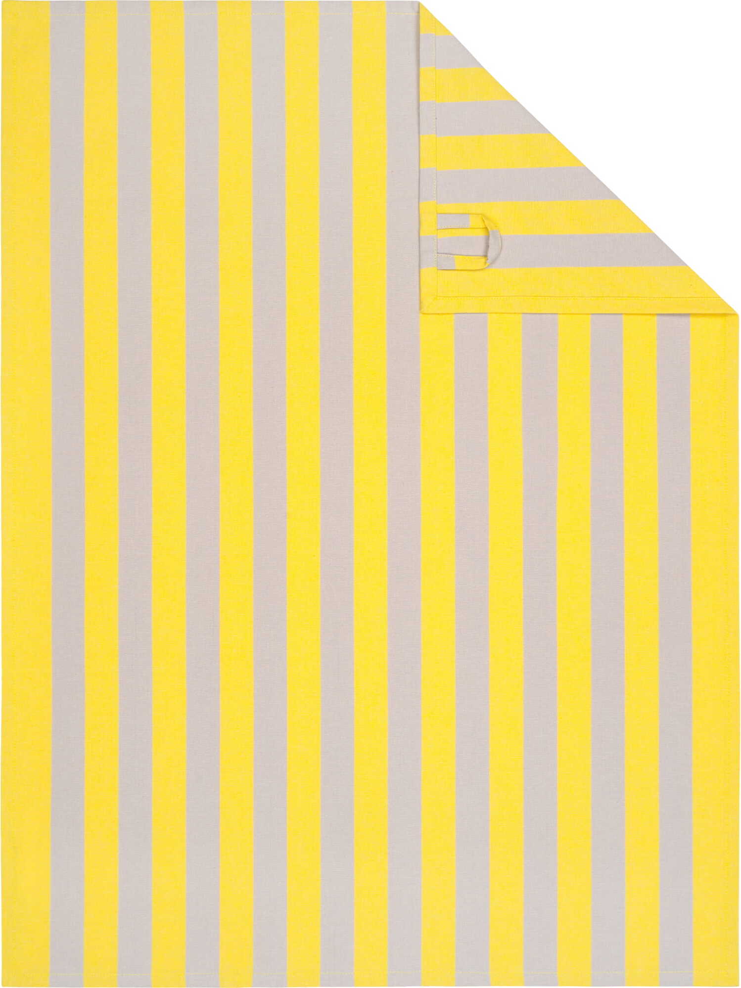 Ścierka kuchenna Prints & Stripes w paski kamienno-żółta