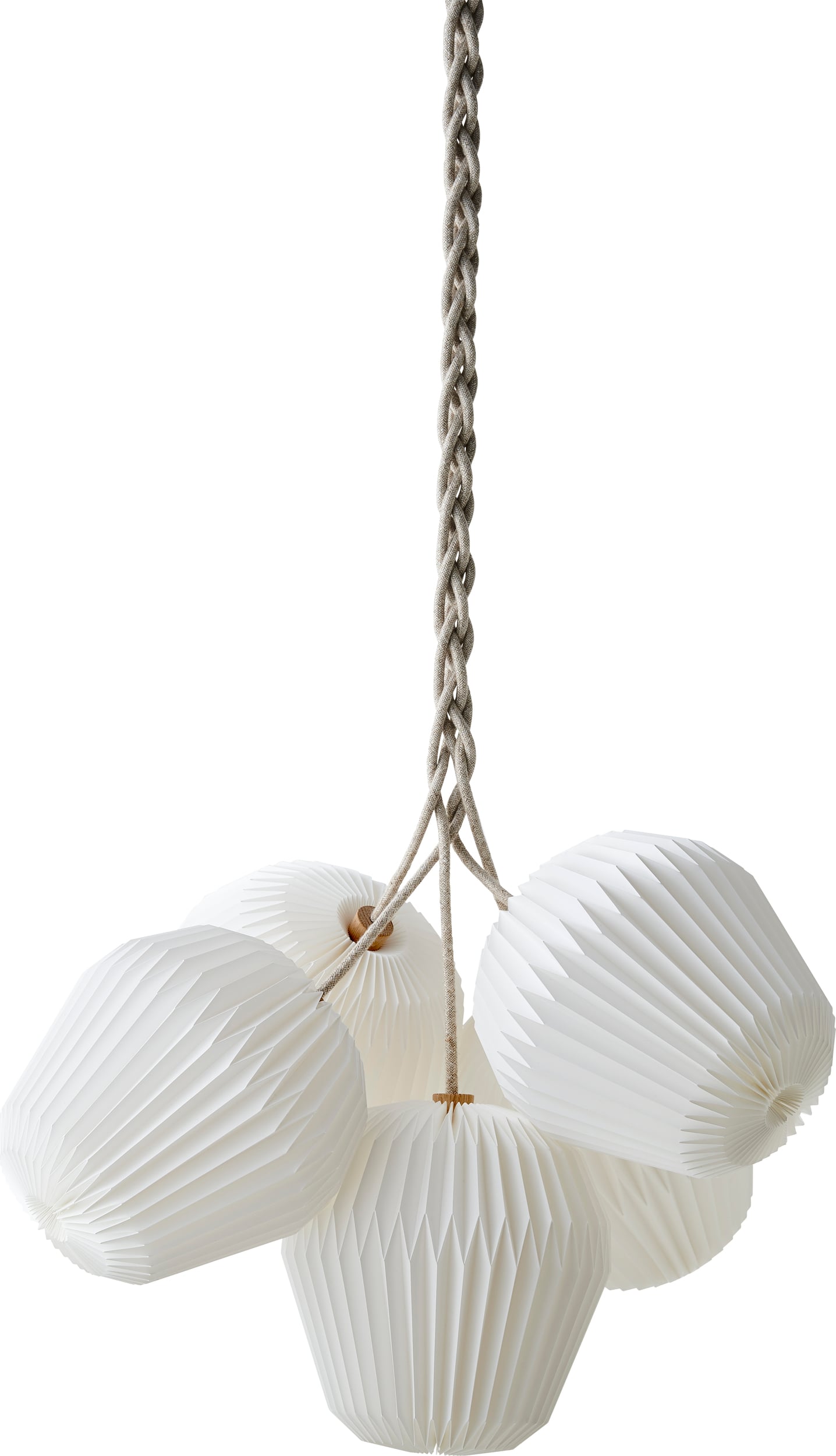 Lampa wisząca The Bouquet 5 L z papierowymi kloszami
