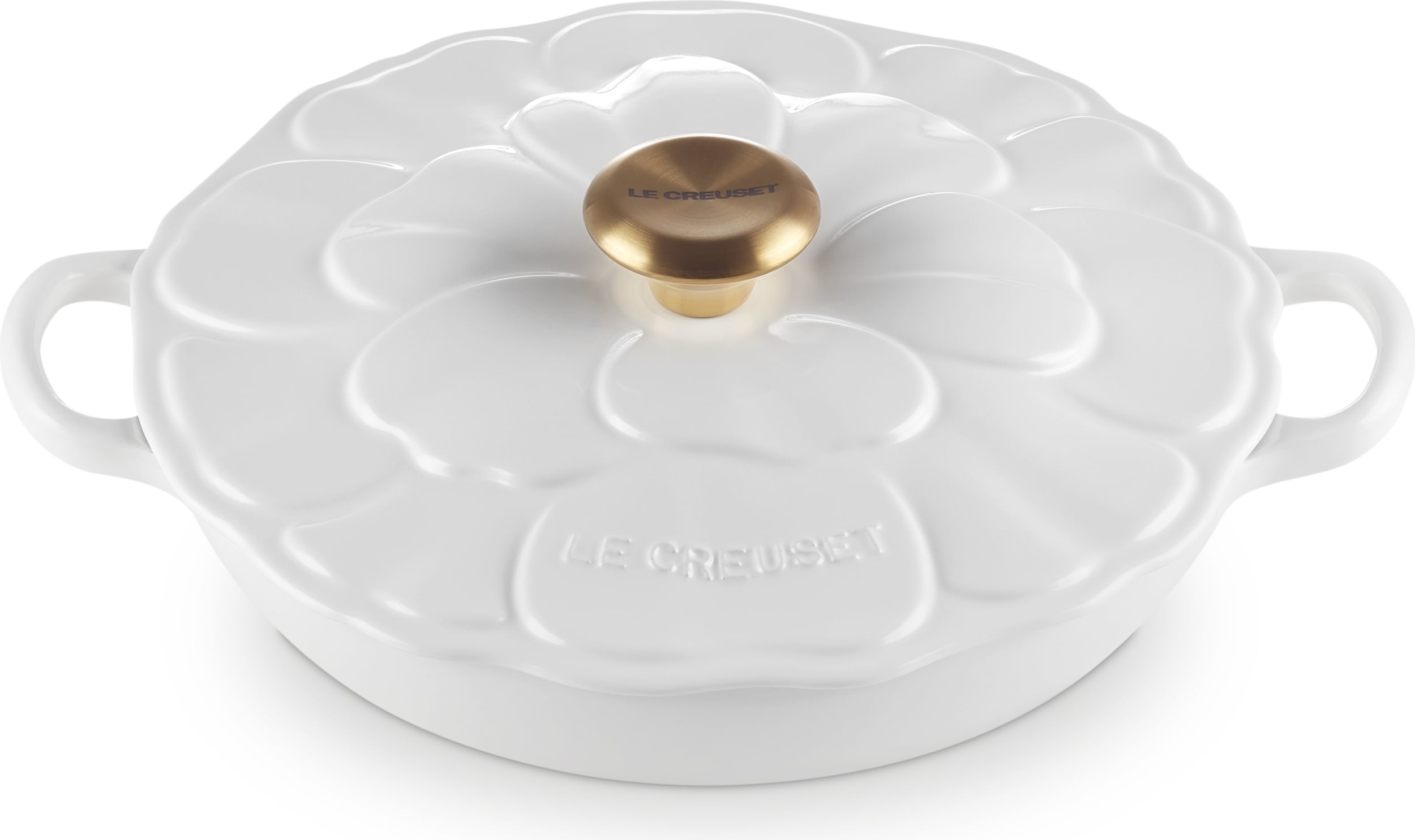 Garnek Gourmet kwiat 26 cm biały