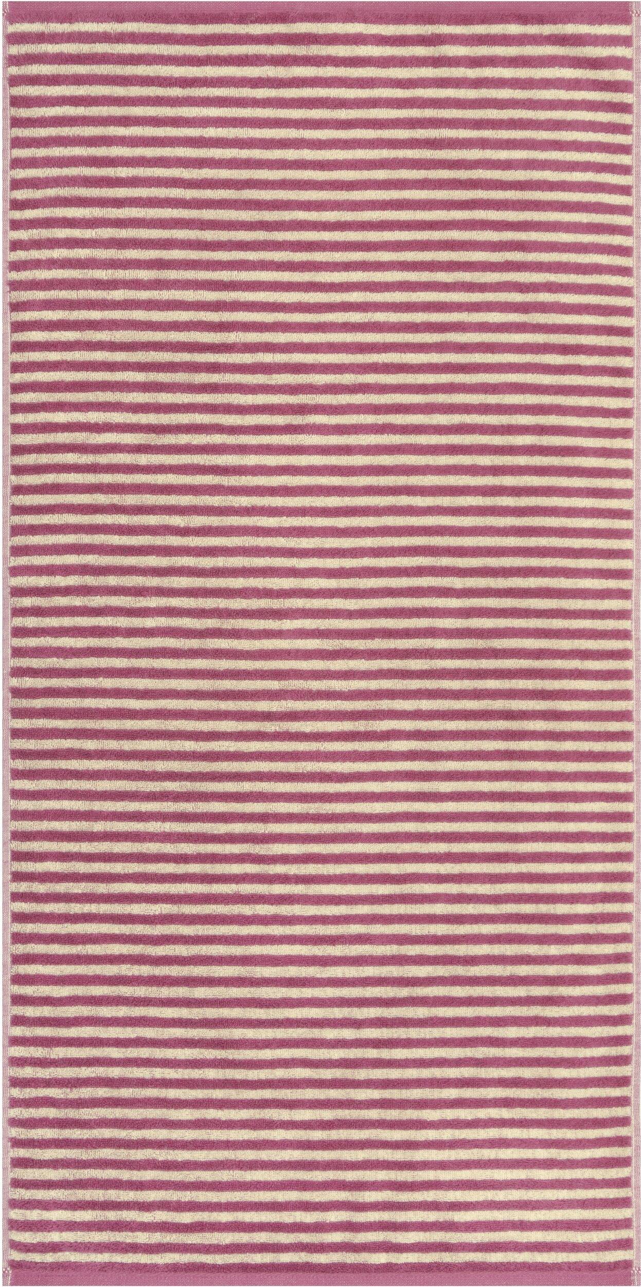 Ręcznik Lines w paski 80 x 150 cm różowy