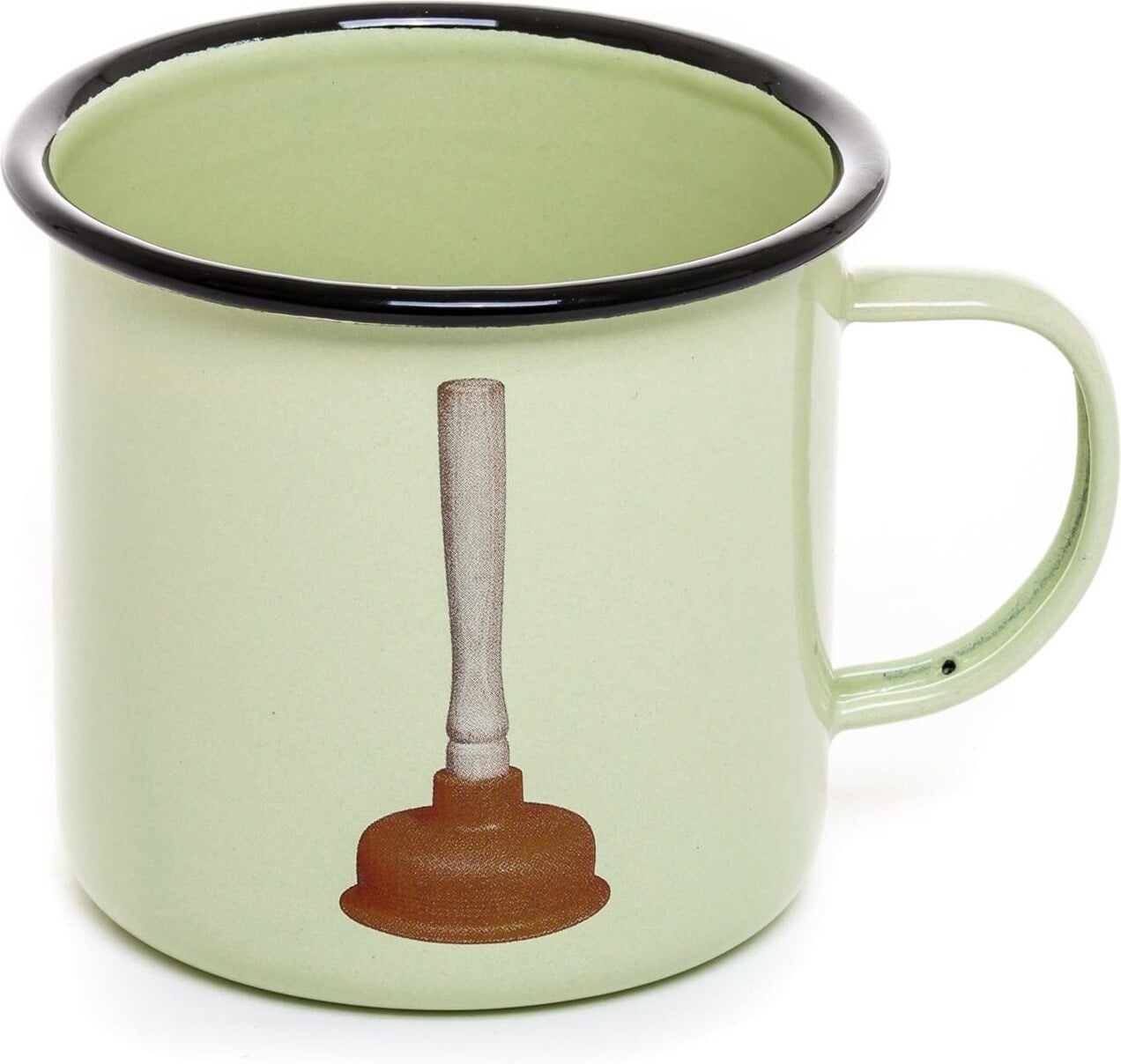 Kubek Seletti Wears Toiletpaper emaliowany Plunger