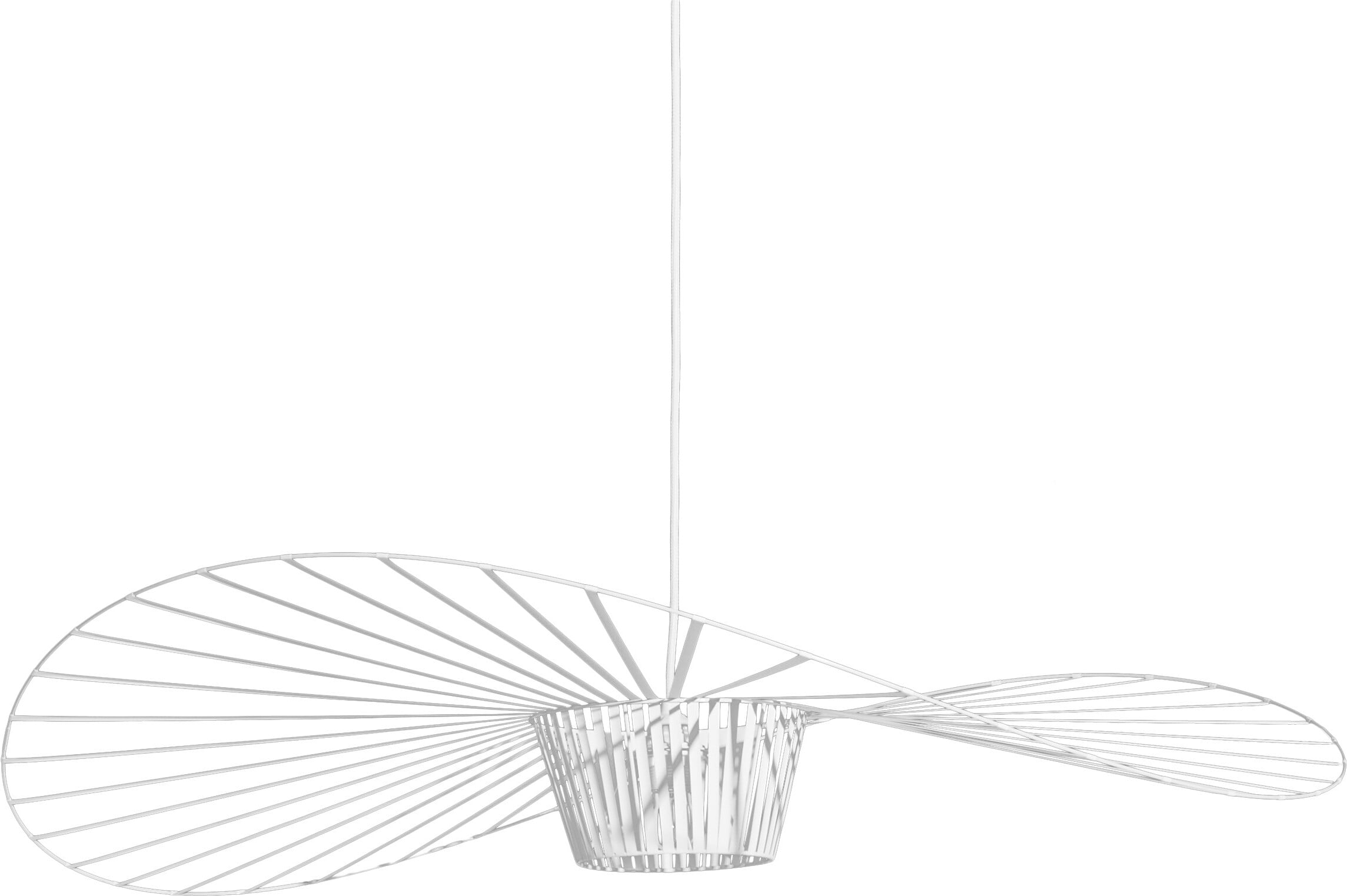 Lampa wisząca Vertigo 110 cm biała kabel 10m