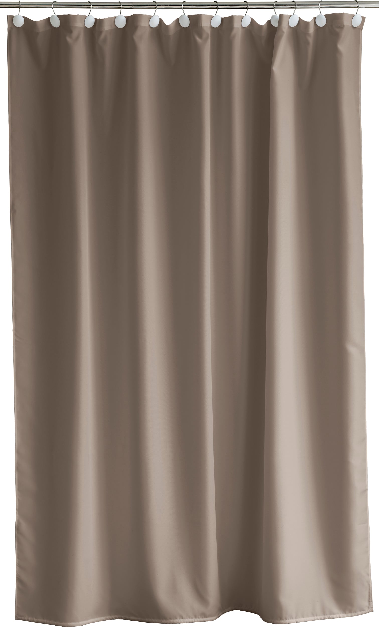 Zasłona prysznicowa Comfort 180 x 220 cm taupe z recyklingu