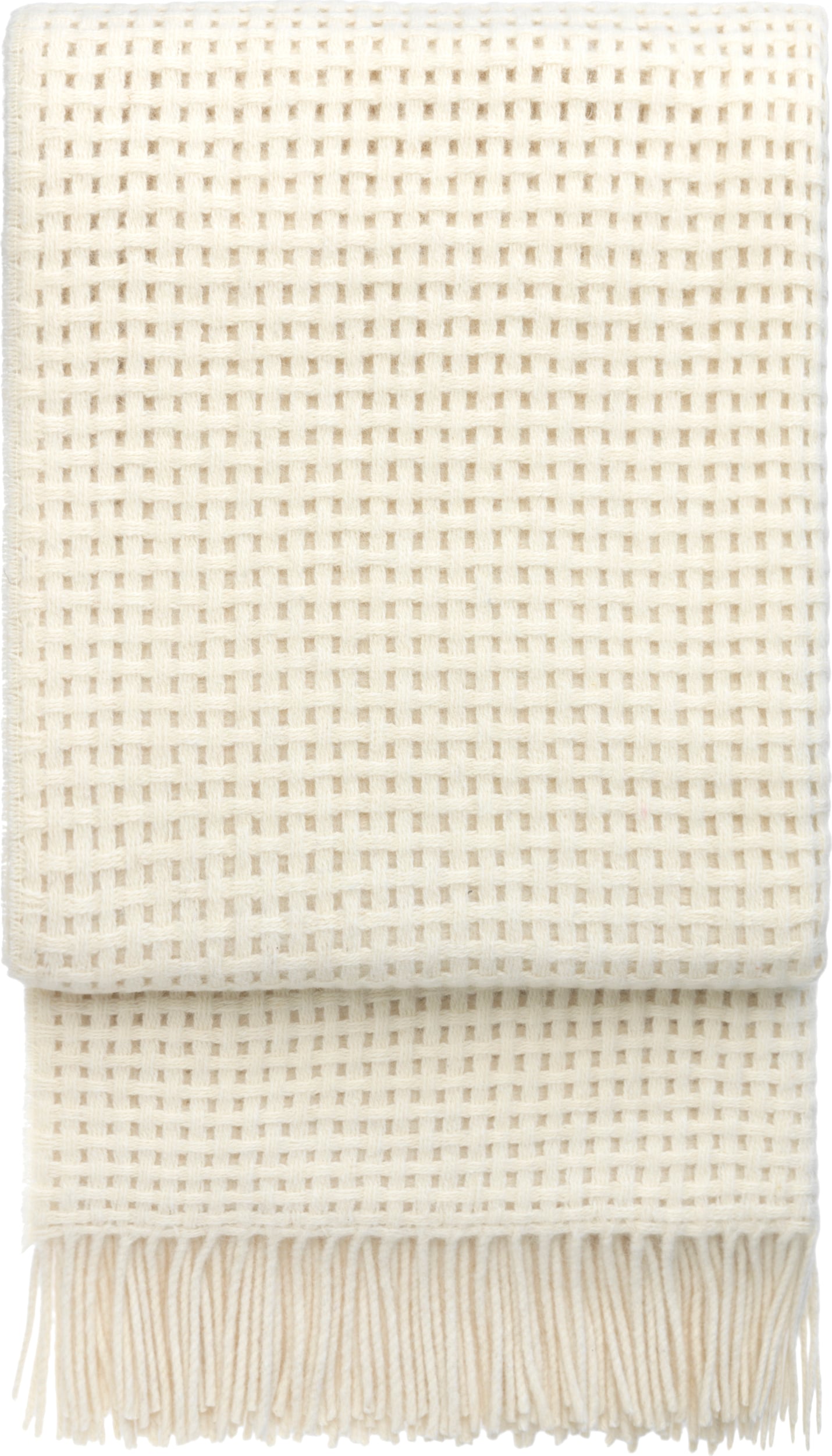 Koc Basket 130 x 200 cm złamana biel