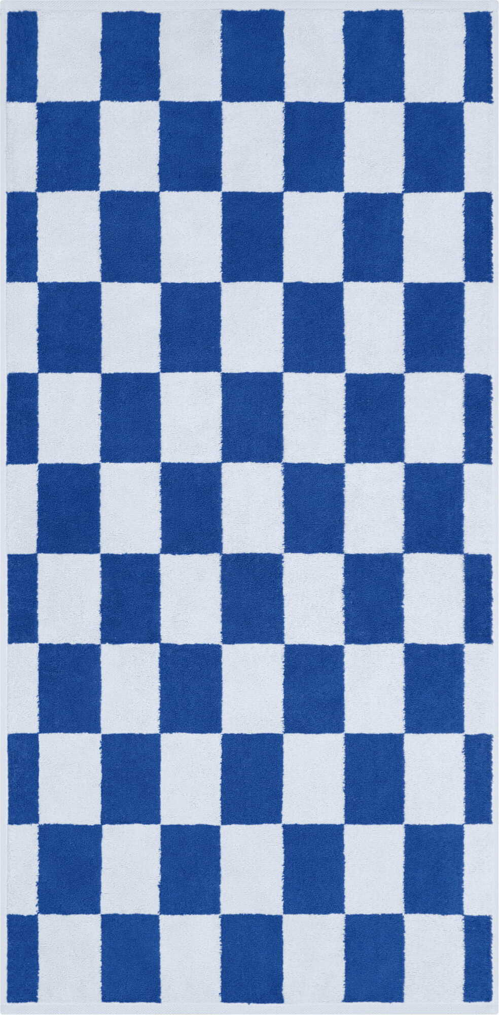 Ręcznik do rąk Weekend w kratkę 50 x 100 cm błękitno-kobaltowy