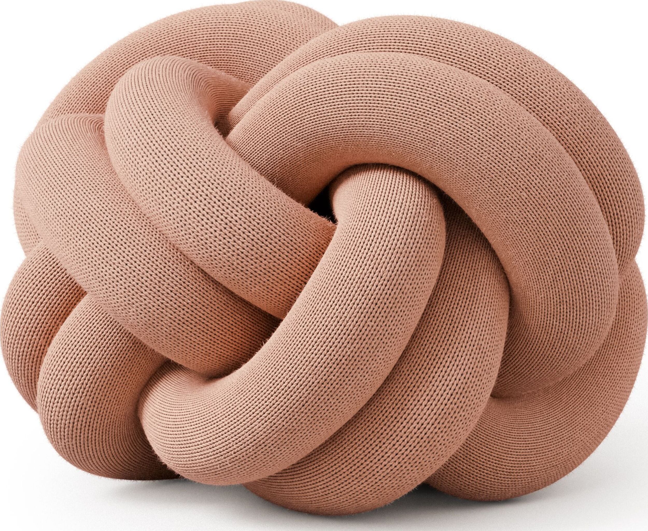 Poduszka dekoracyjna Knot pudrowy róż