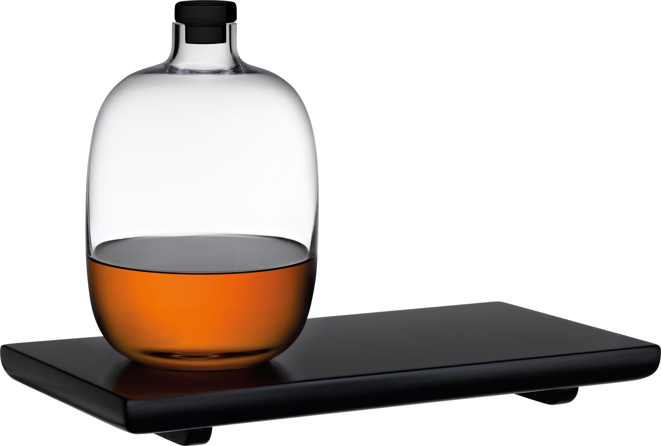 Karafka do whisky Malt 1 1 l z drewnianą tacą 2 el.