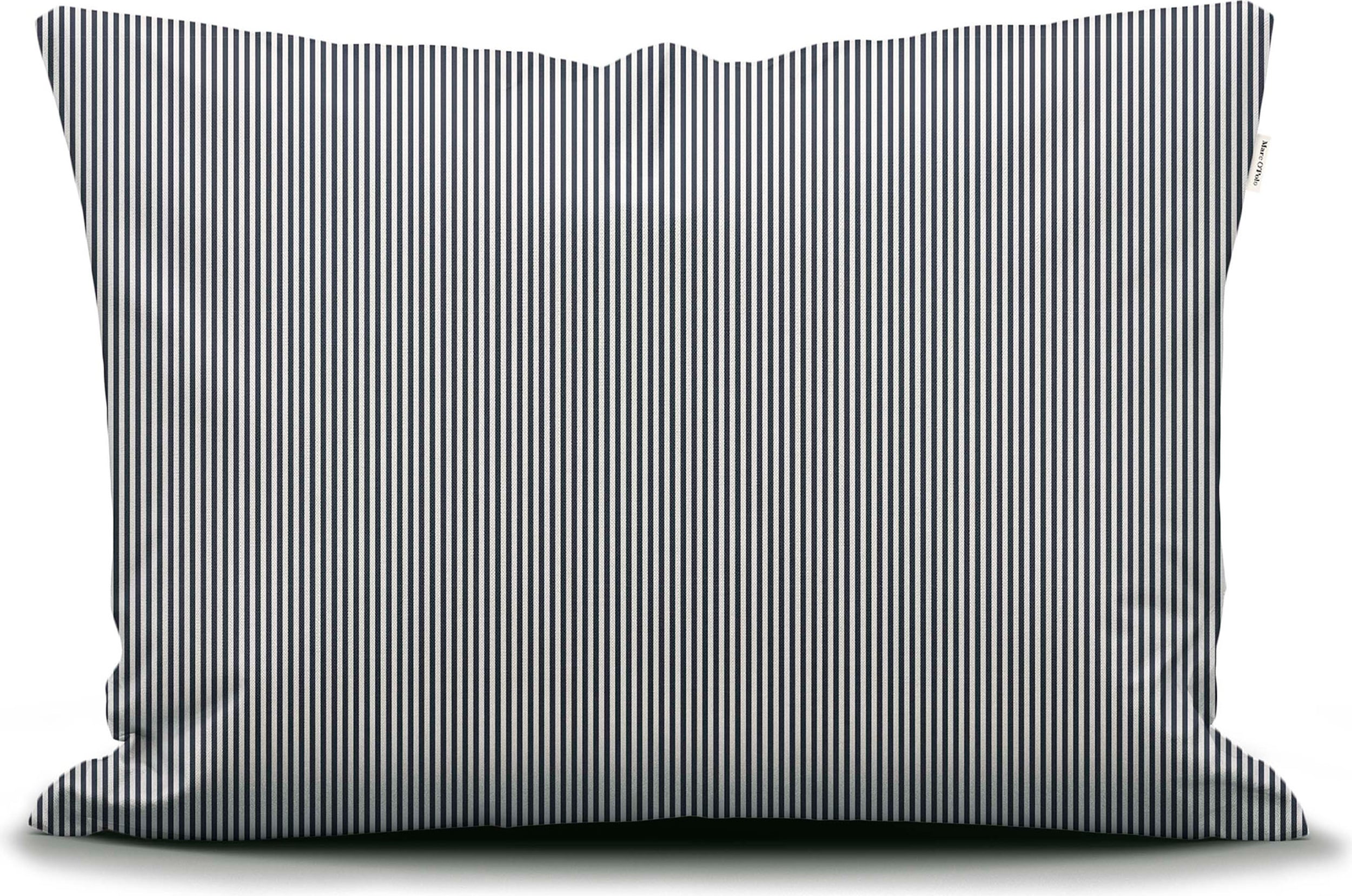Poszewka na poduszkę Classic Stripe 40 x 40 cm biało-granatowa zapięcie suwak