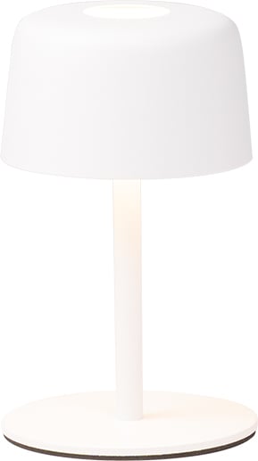 Lampa stołowa bezprzewodowa Ailati biała z regulowaną wysokością