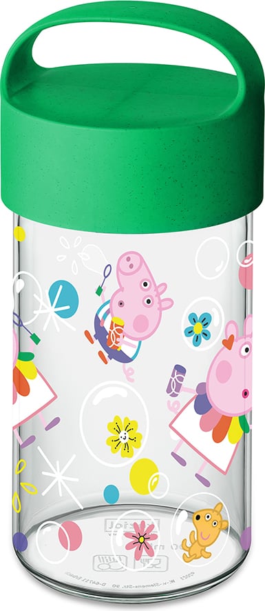 Butelka na wodę Buddy Świnka Peppa 500 ml zielona