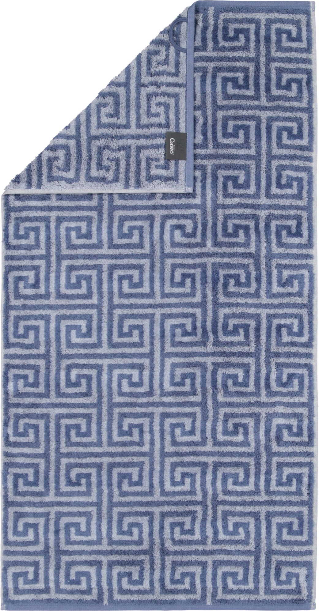 Ręcznik do rąk Noblesse Elegance we wzór allover 30 x 50 cm granatowy