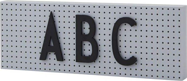 Tabliczka Design Letters jasnoszara
