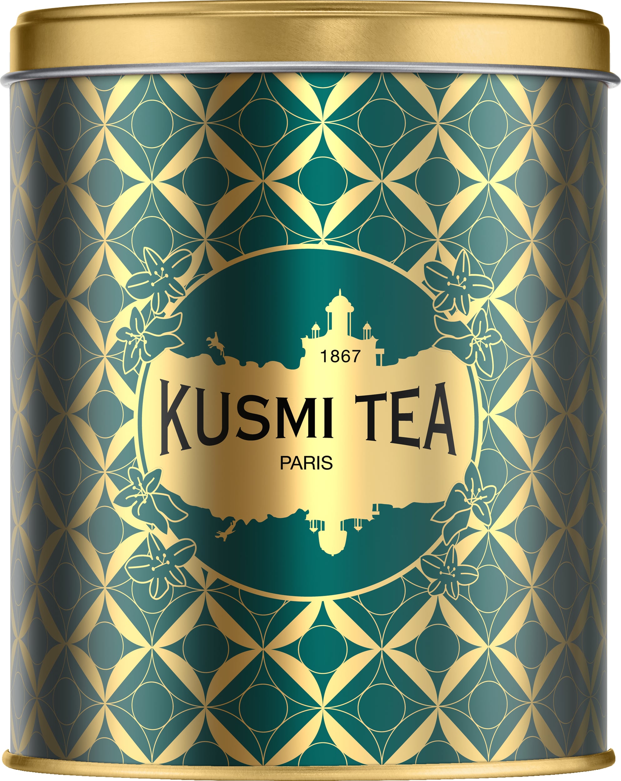 Pojemnik na herbatę Kusmi Le Cabinet de Voyance 300 g zielony