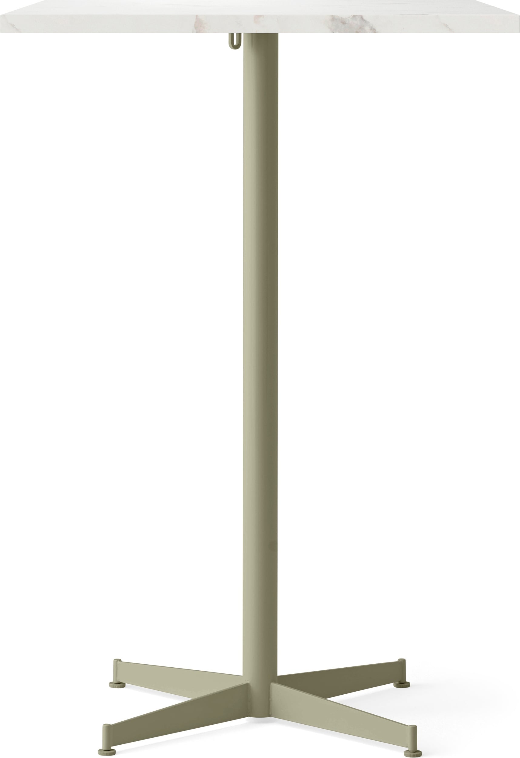 Stół barowy z oliwkową podstawą Nook Star Base Estremoz kwadratowy 103 cm