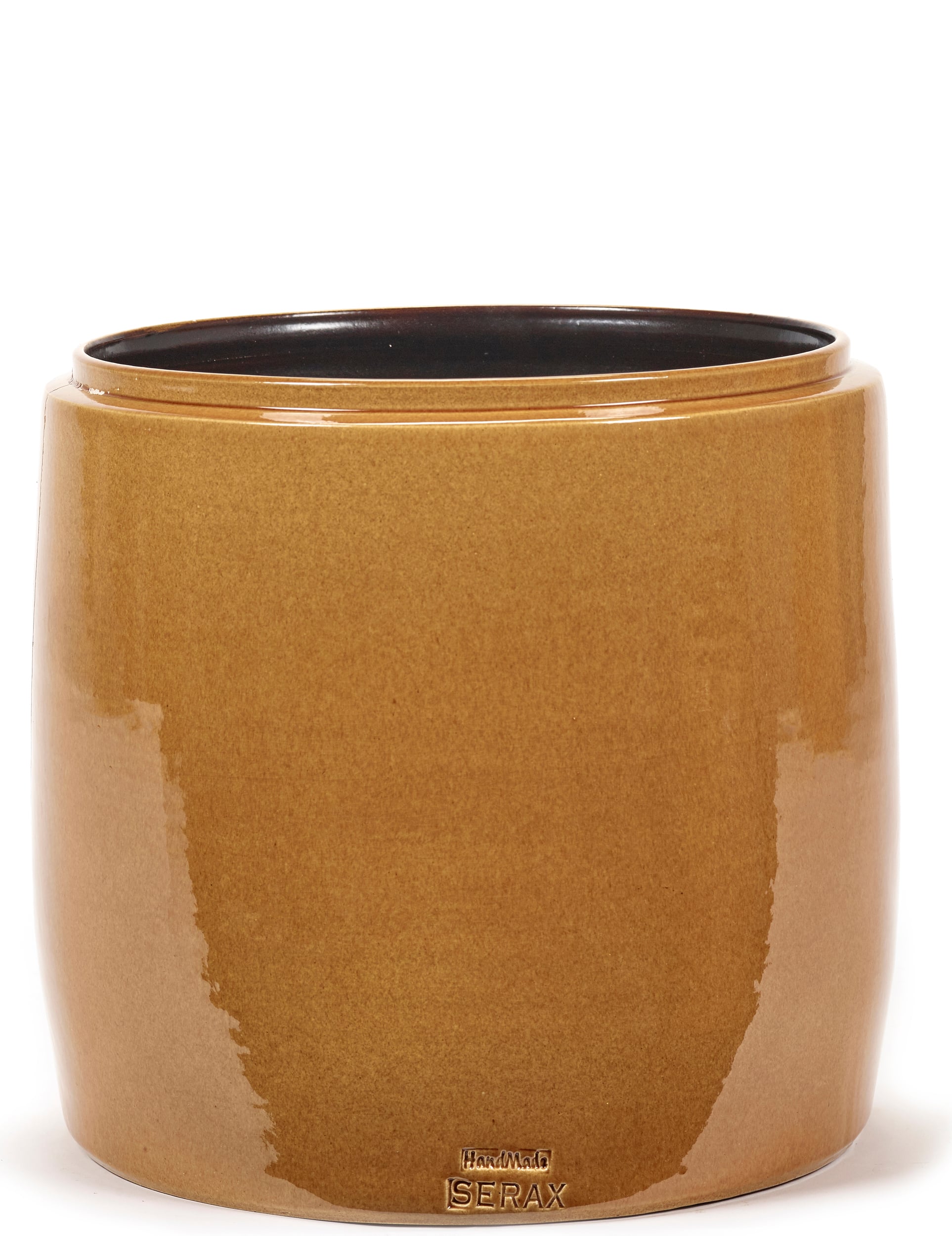 Osłonka na doniczkę Glazed Shades 26 cm miodowa