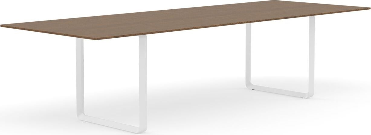 Stół Muuto 295 x 108 cm ciemny dąb nogi białe