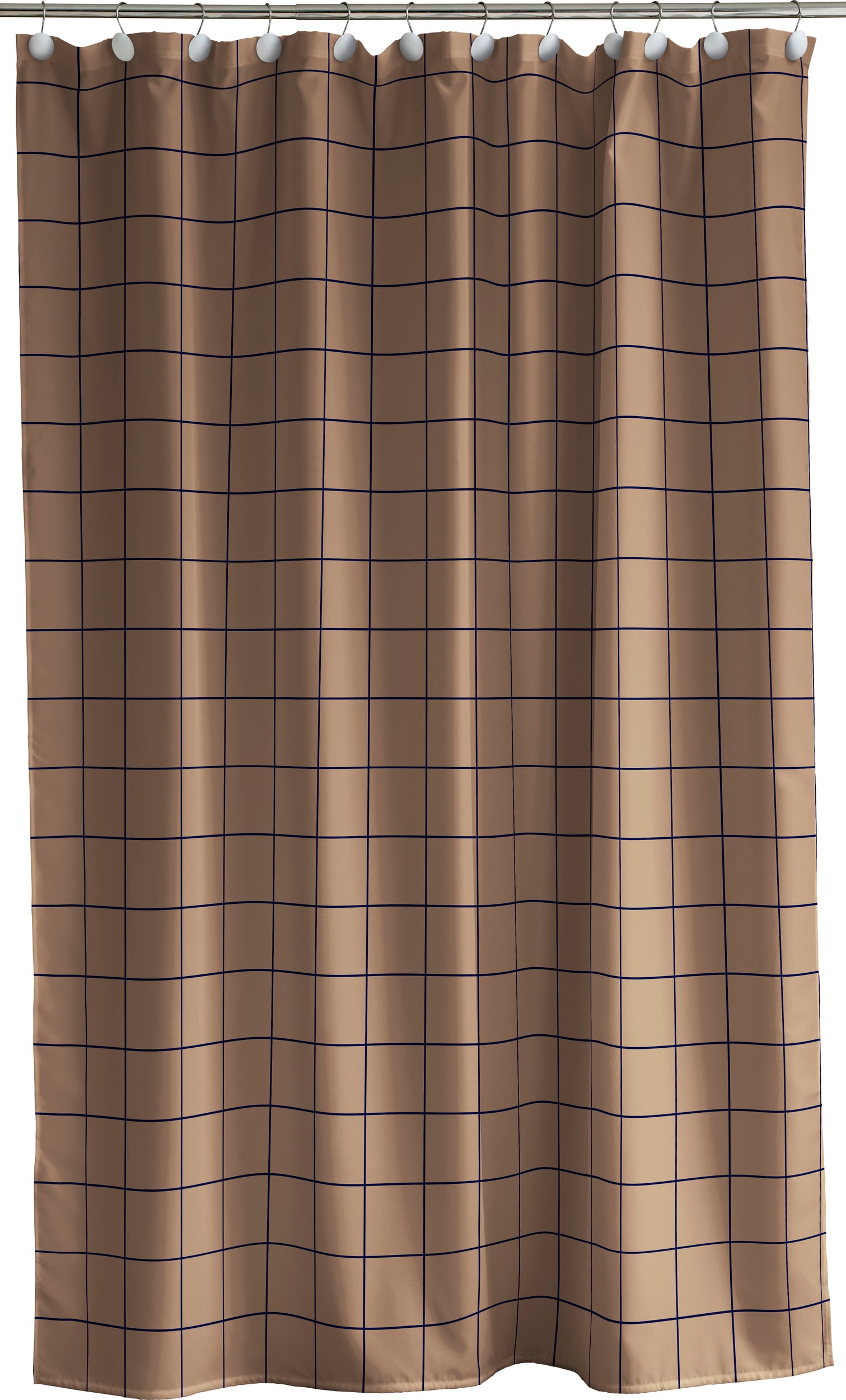 Zasłona prysznicowa Vista 180 x 200 cm taupe