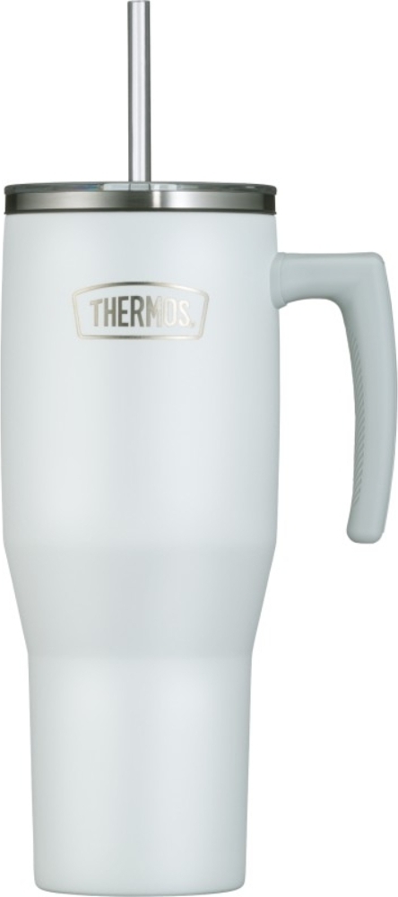 Kubek termiczny ze słomką Thermos Refreshing 1 1 l biały mat