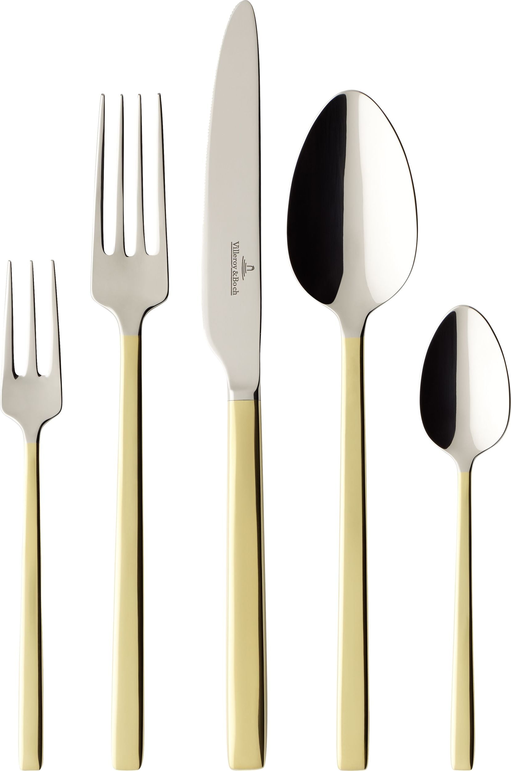 Komplet sztućców La Classica Partially Gold Plated 30 el.