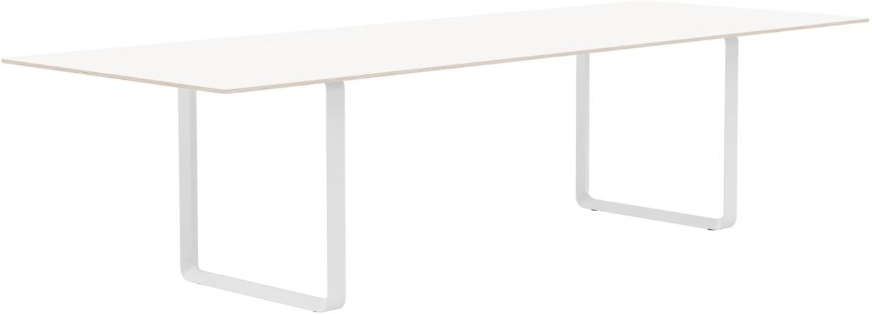 Stół Muuto 295 x 108 cm biały laminowany nogi białe
