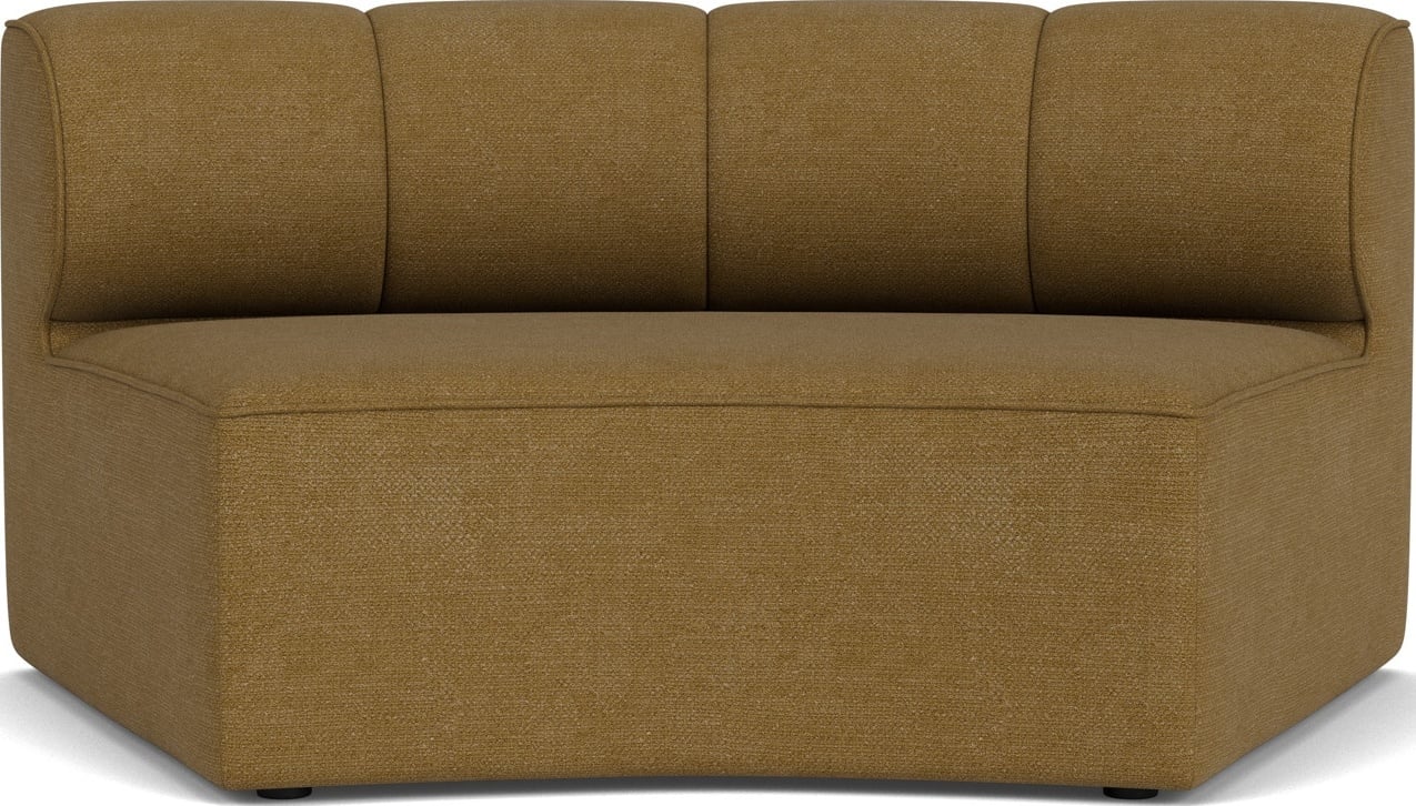 Element środkowy sofy modułowej Eave Seamline Concave Bouclé brązowy