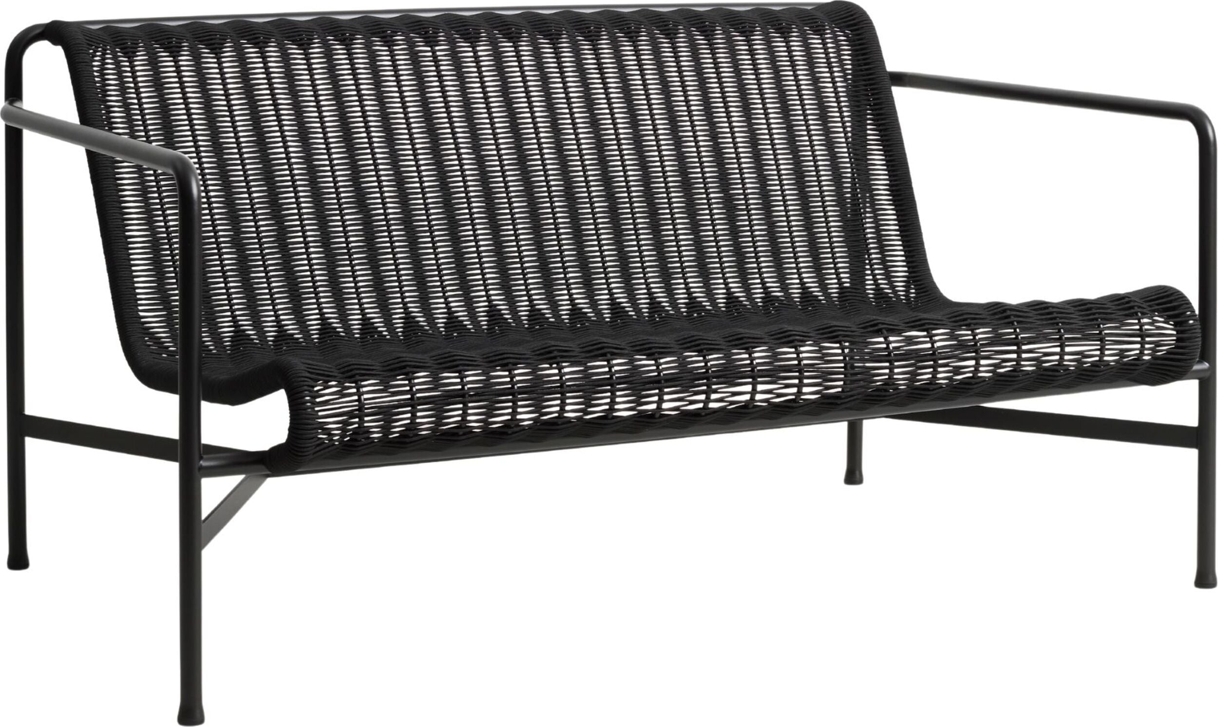 Sofa ogrodowa Palissade Cord 139 cm antracytowa