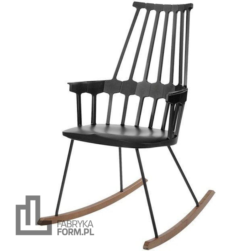 Krzesło bujane Comback czarne