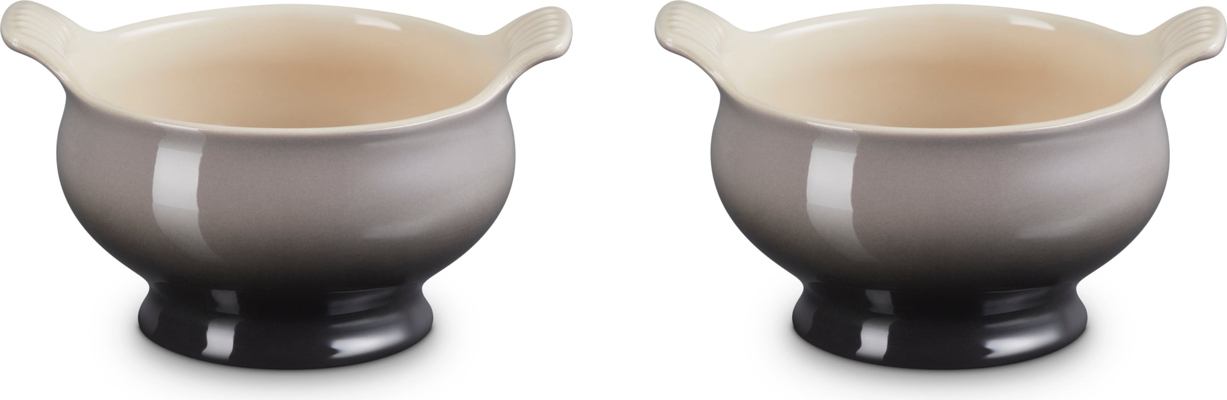 Bulionówki kamionkowe Le Creuset 600 ml szare 2 szt.