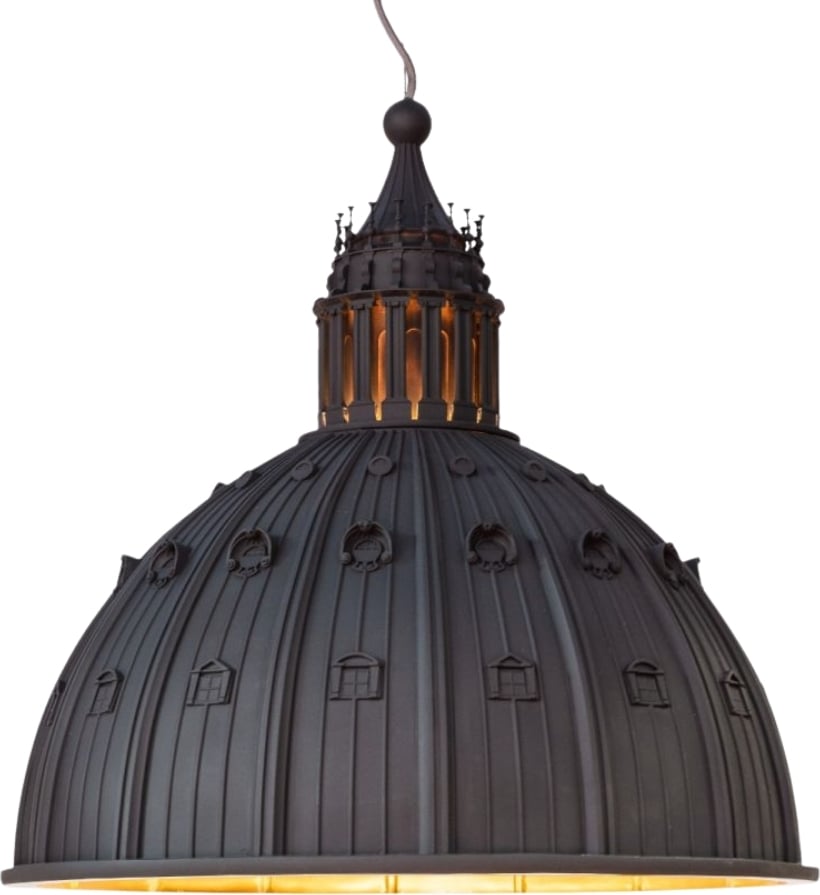 Lampa wisząca Cupolone mała szara