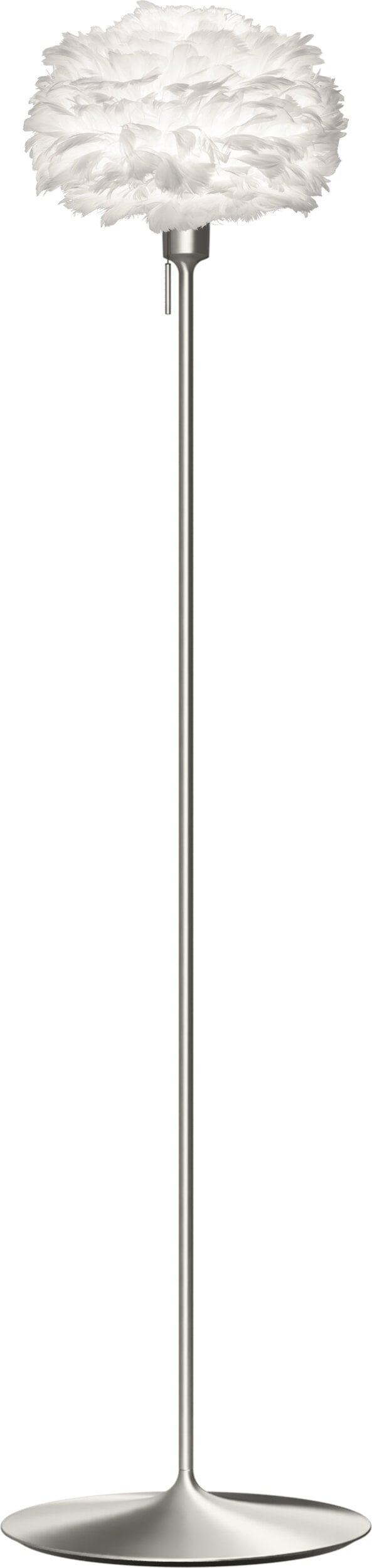 Lampa podłogowa Eos 22 cm biała ze srebrną podstawą
