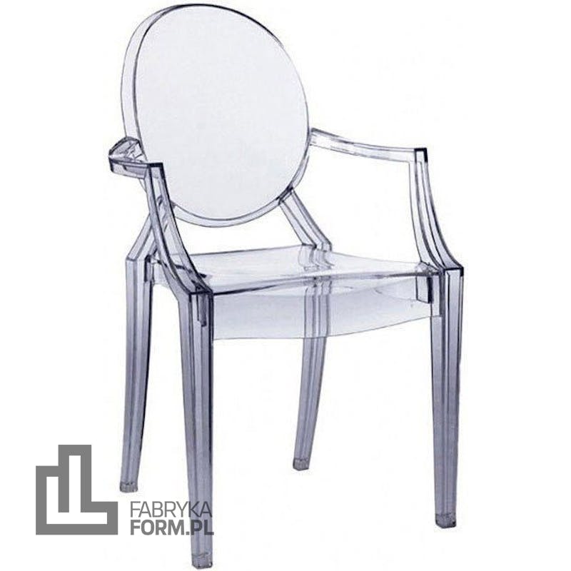 Krzesło Louis Ghost niebieskie