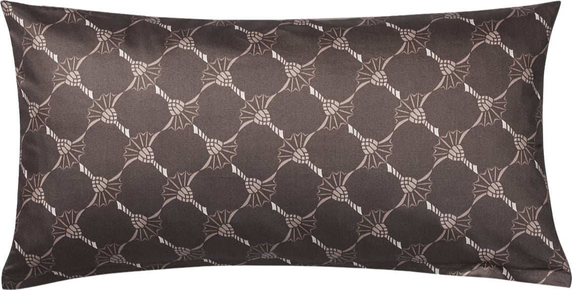 Poszewka na poduszkę Cornflower Double 40 x 80 cm Shiny Black z bawełny satynowej