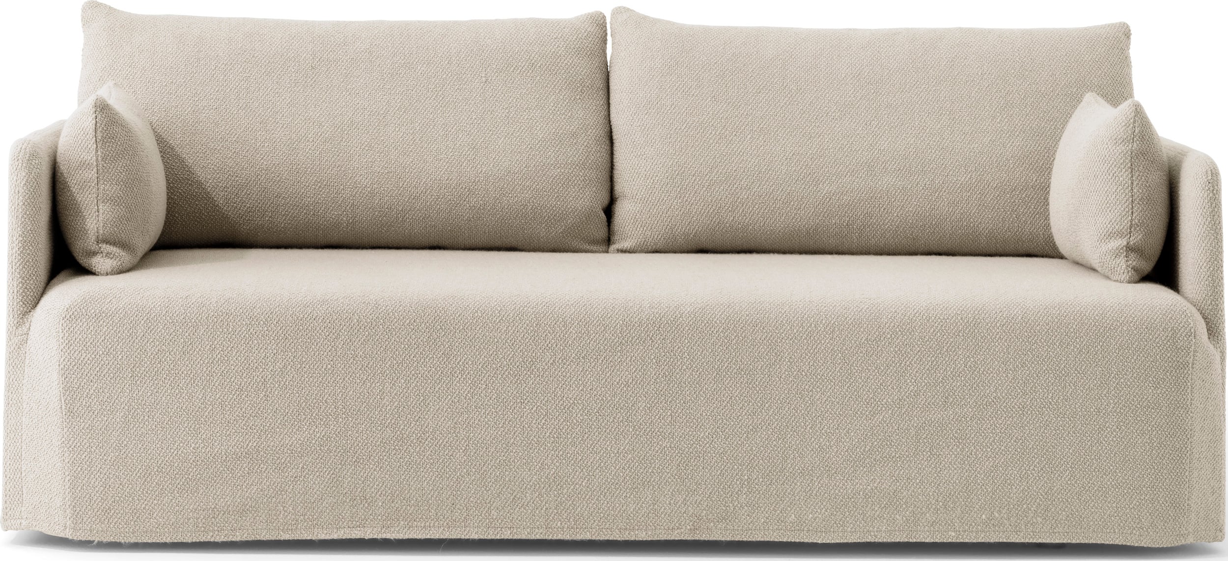 Sofa dwuosobowa Offset Cotlin piaskowa z pokrowcem