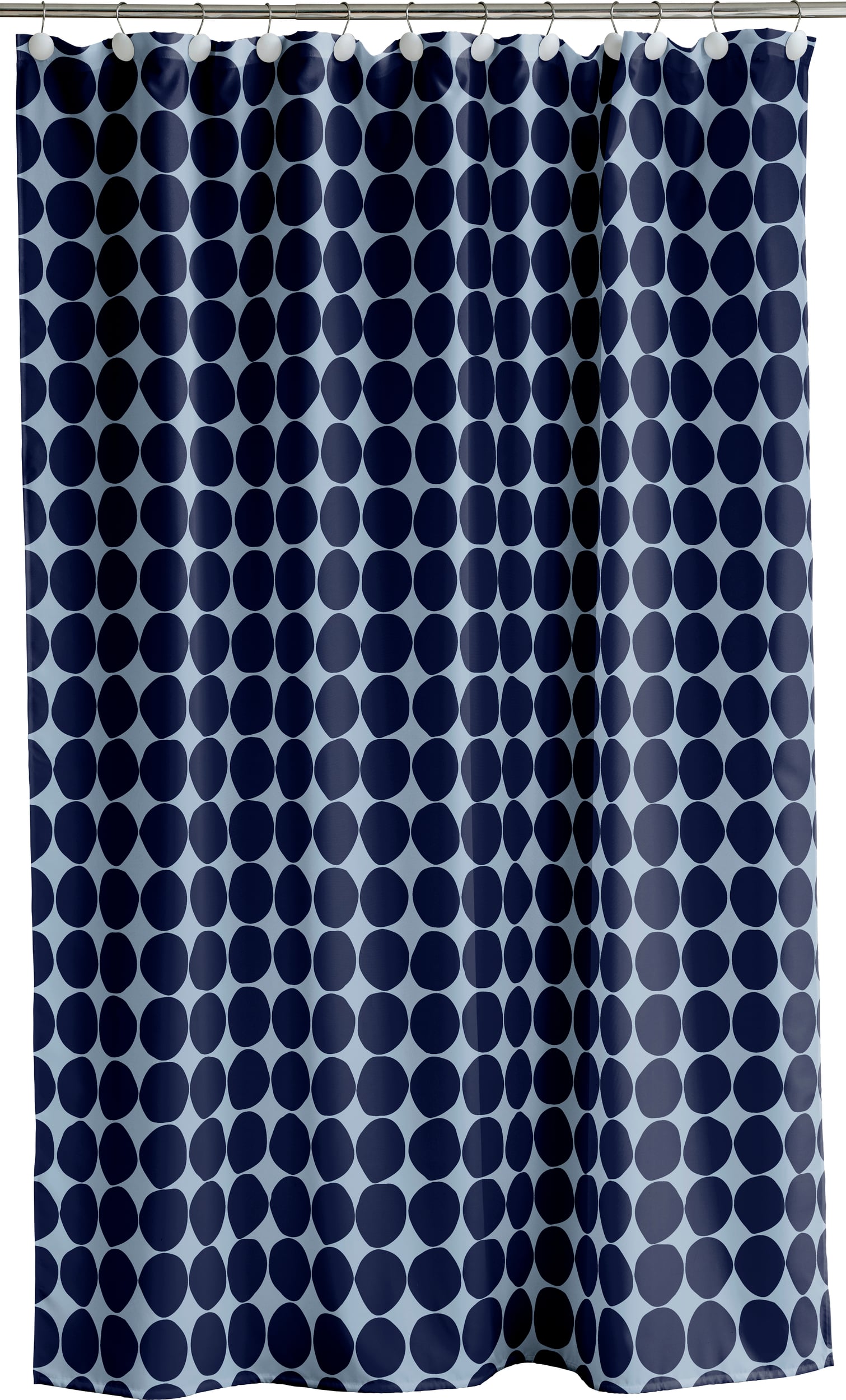 Zasłona prysznicowa Bubbles 180 x 200 cm niebieska