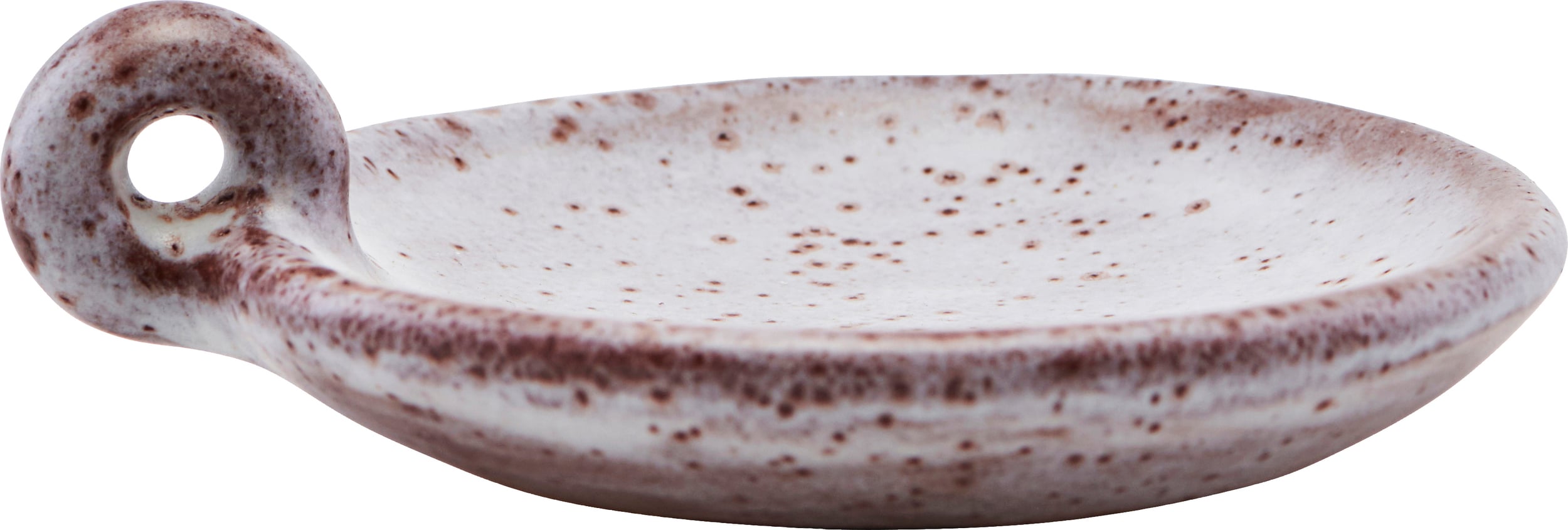 Świecznik Freja szaro-czerwony 8 cm