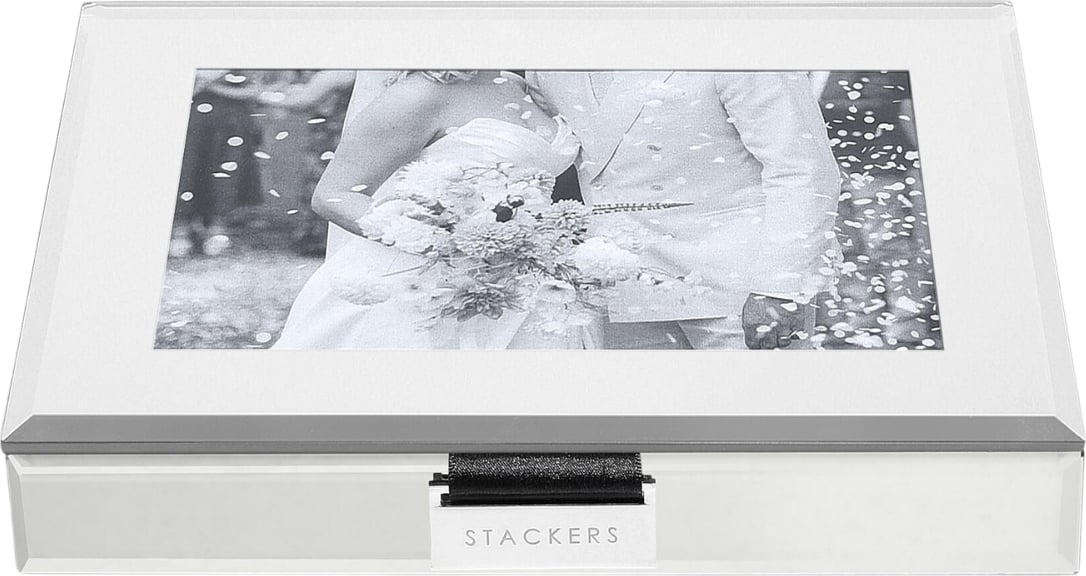 Szkatułka na biżuterię Stackers szklana z ramką na zdjęcie