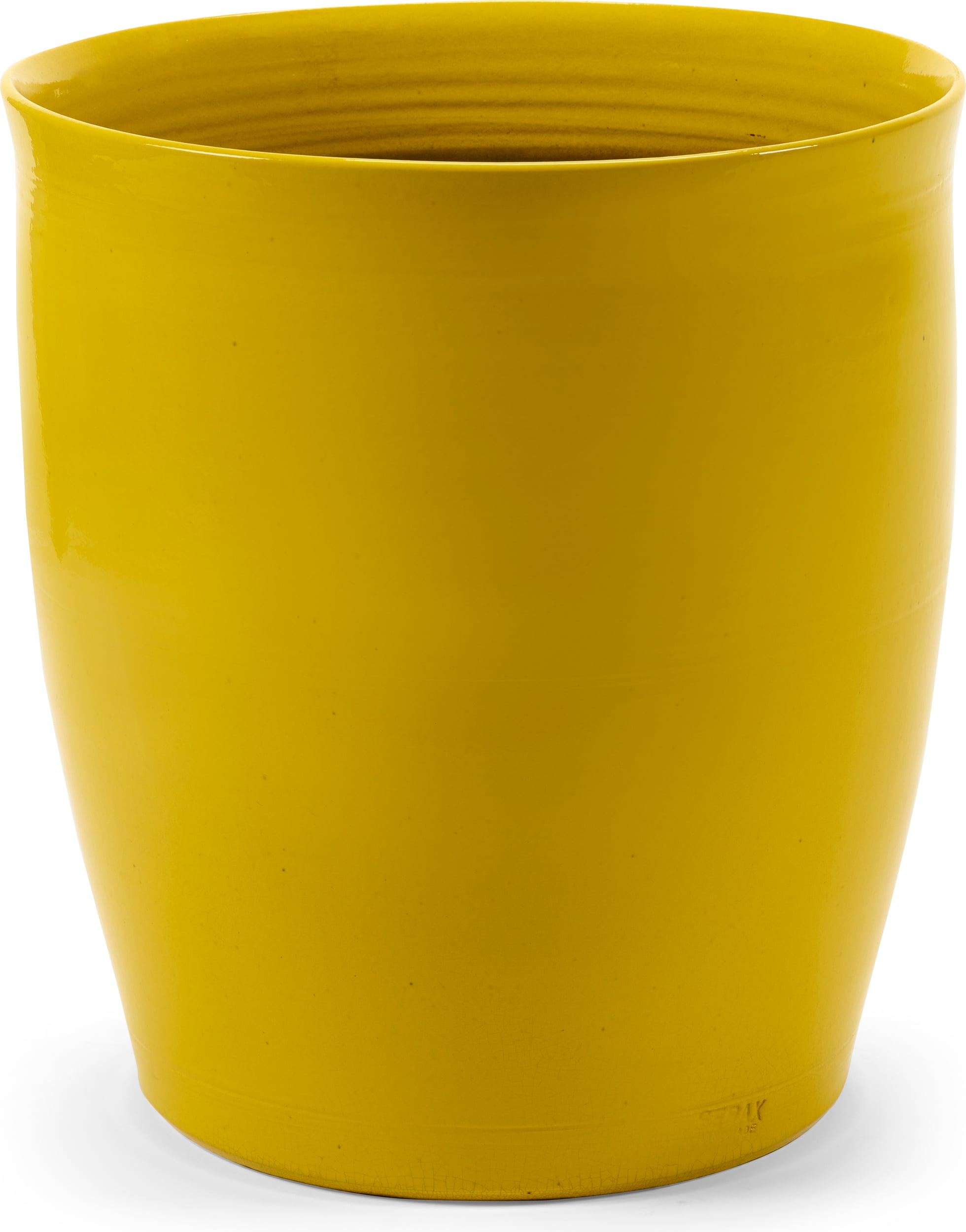 Osłonka na doniczkę Glazed Shades 40 cm żółta