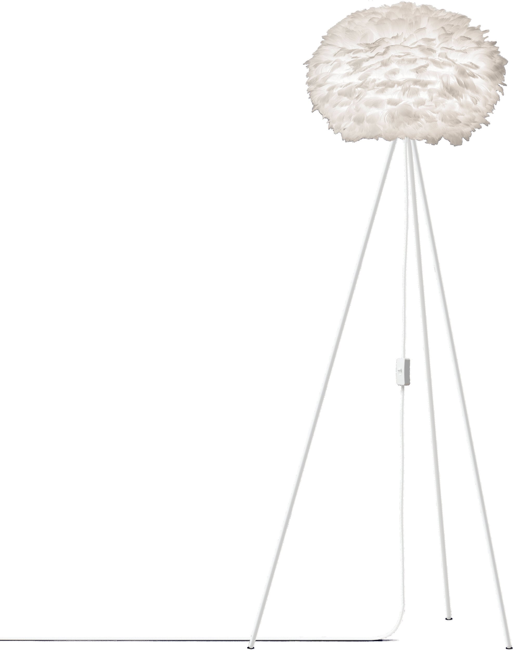 Lampa podłogowa Eos 45 cm biała na białym trójnogu