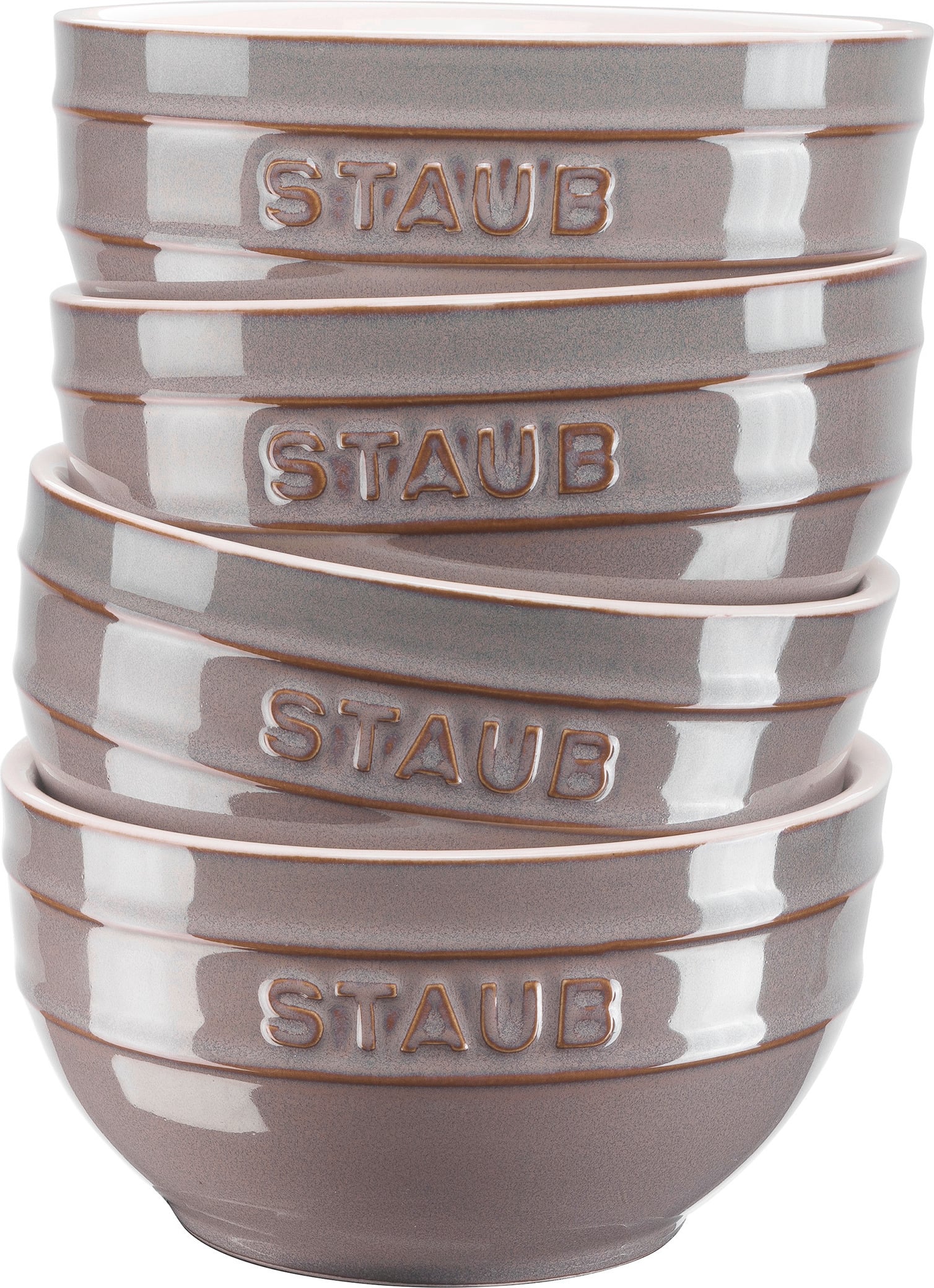 Miseczki na przekąski Staub 12 cm szare 4 szt.