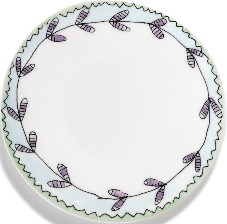 Talerze do chleba Midnight Flowers Blossom Milk 11 5 cm 2 szt.