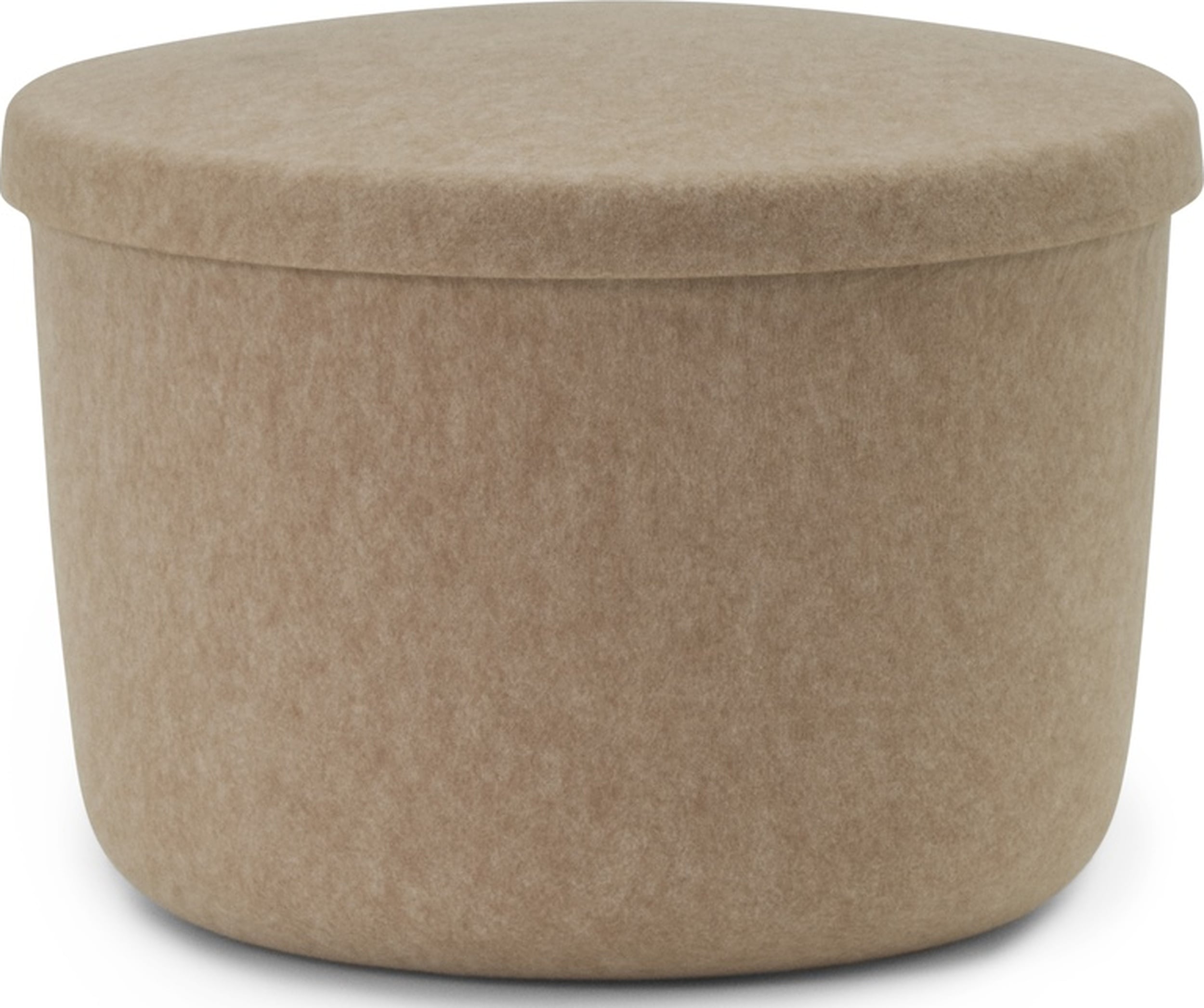 Puf ze schowkiem Hide 52 5 cm piaskowy