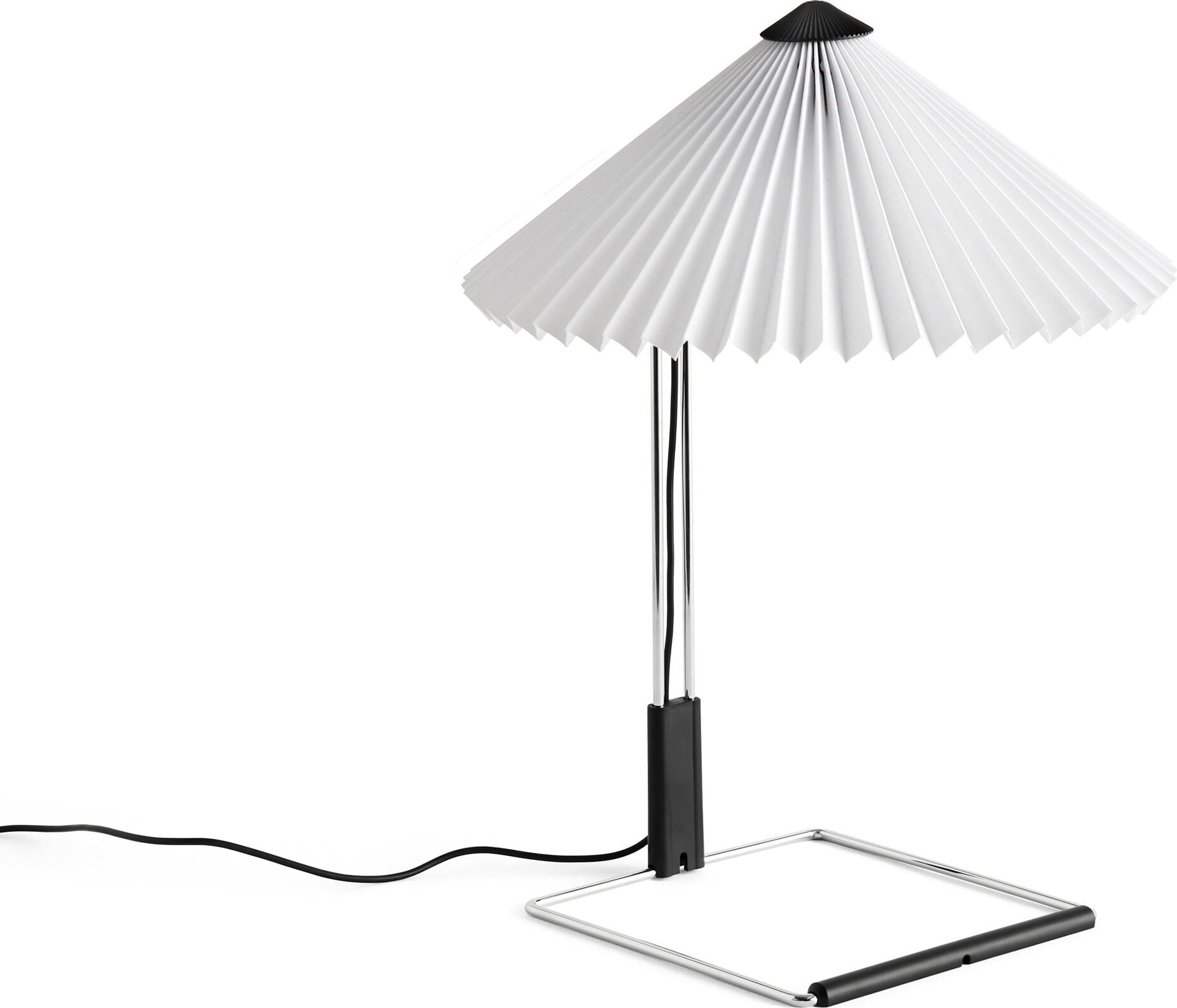 Lampa stołowa Matin 30 cm biała lustrzana