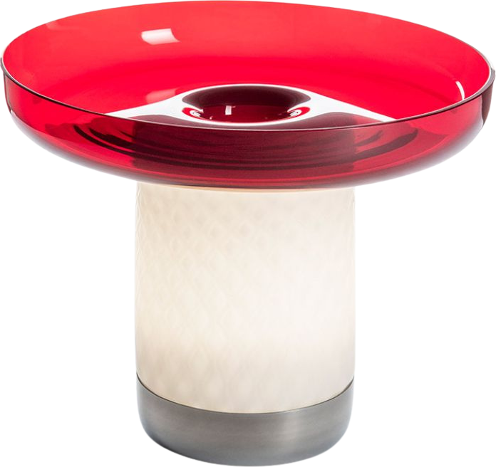 Lampa stołowa bezprzewodowa Bontà 21 4 cm czerwona