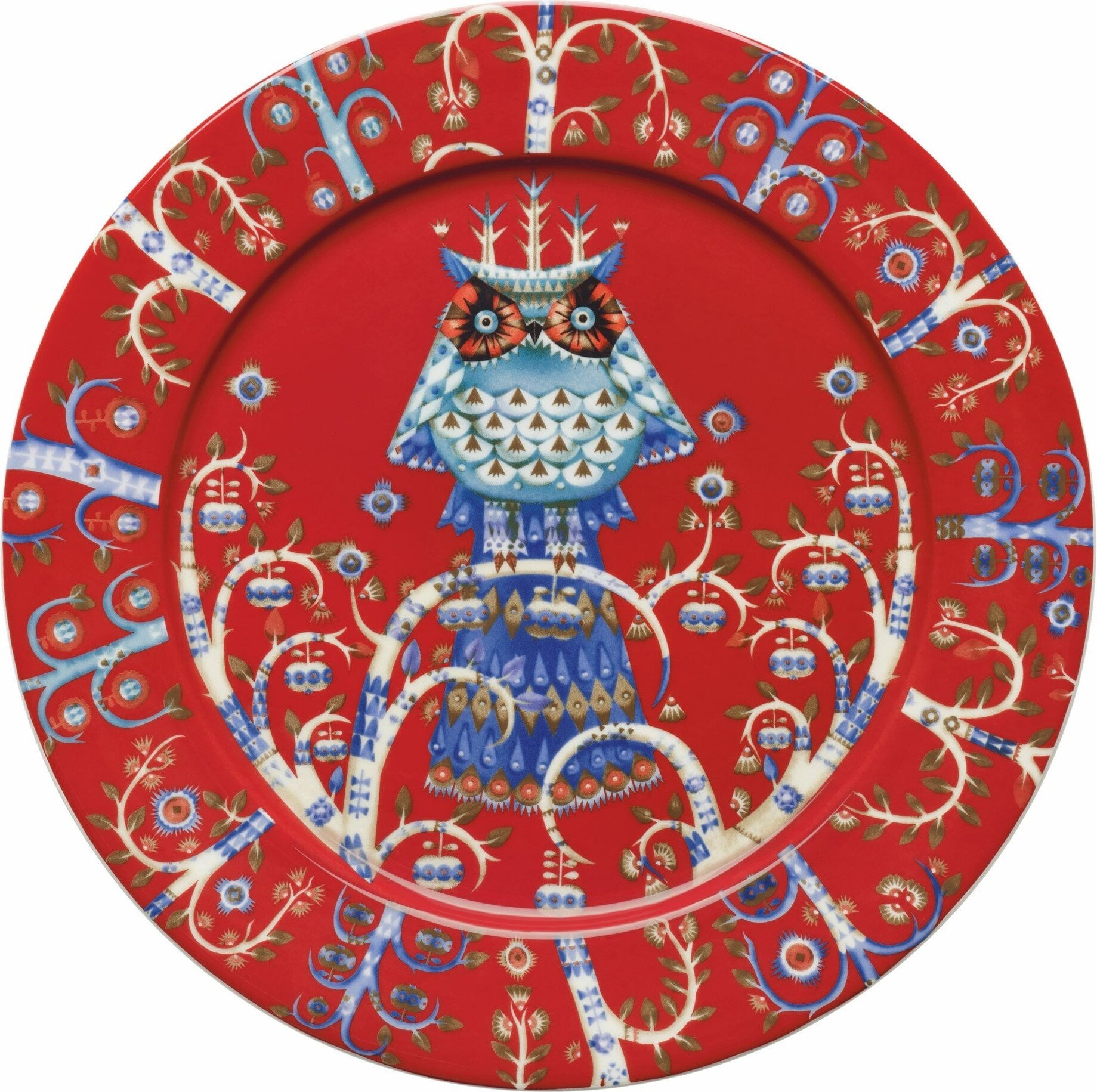 Talerz płaski 27 cm Taika czerwony